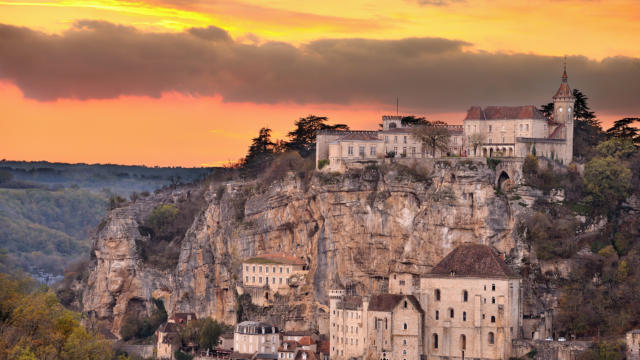 Vue sur la Cité mariale de Rocamadour