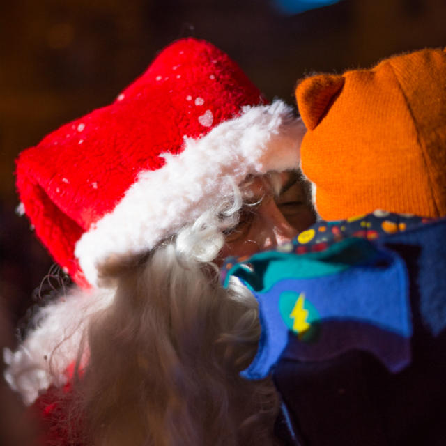 le Père Noël au Marché de Noël de Sarlat