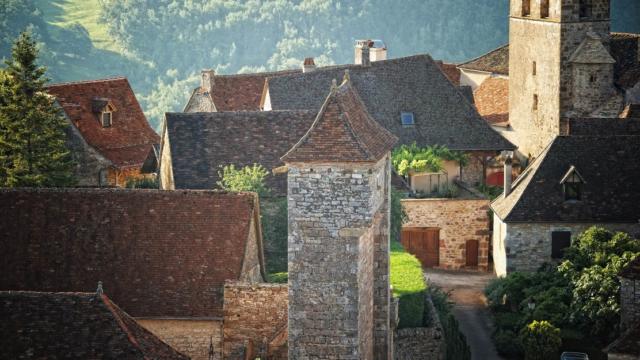 Village de Loubressac dans le Lot