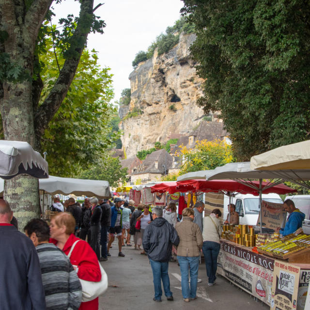 Marché de La Roque Gageac - Plus beaux village de France