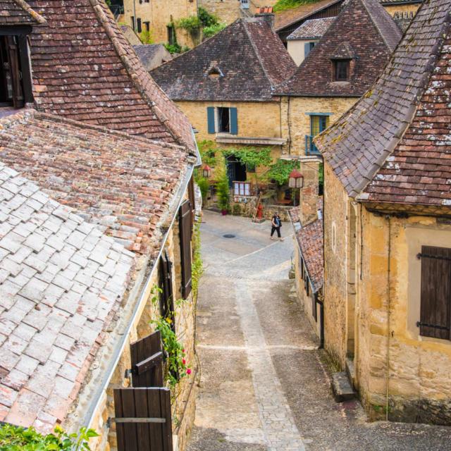 Ruelle du village de Beynac, Vallée de la Dordogne