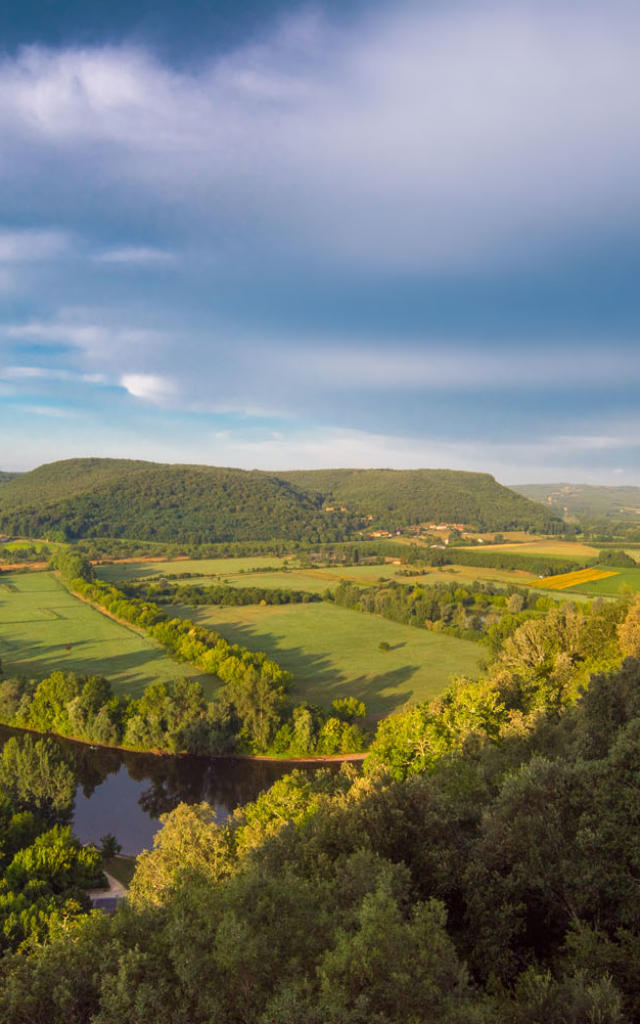 Vue sur le château de Beynac et la Vallée de la Dordogne