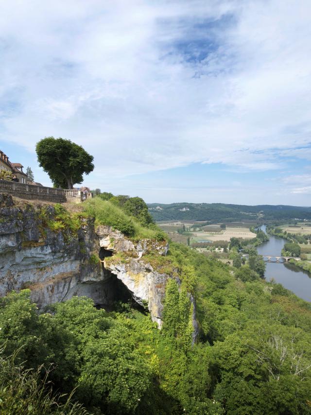 Vue sur la Vallée de la Dordogne depuis la Barre de Domme