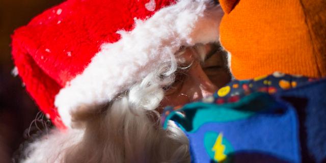 le Père Noël au Marché de Noël de Sarlat