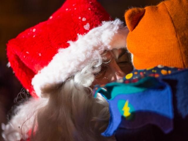 le Père Noël au Marché de Noël de Sarlat