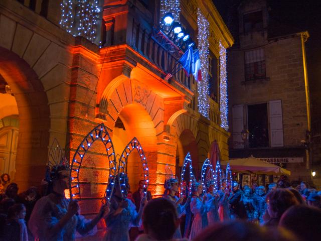 le Père Noël au Marché de Noël de Sarlat