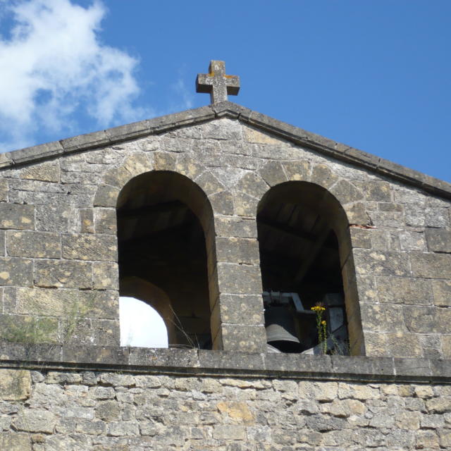 Clocher de l'église de Vézac