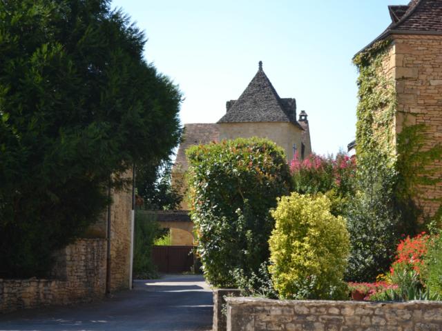 Toits de lauzes dans le village de Proissans