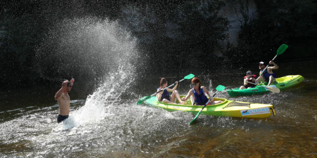 Descente en canoë sur la Dordogne