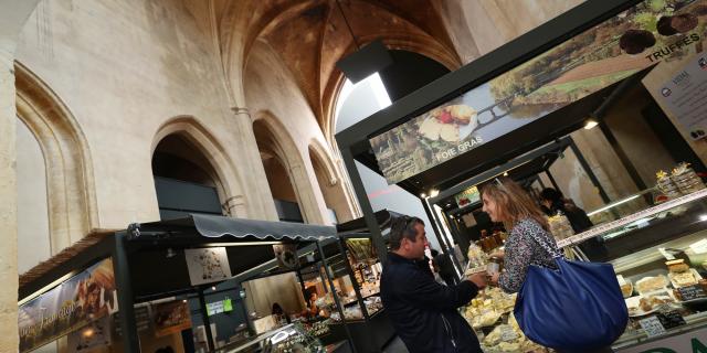 Marché couvert de Sarlat en périgord