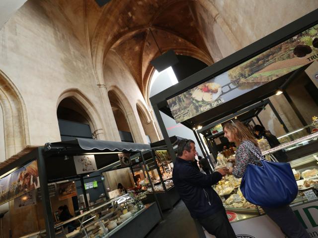 Marché couvert de Sarlat en périgord