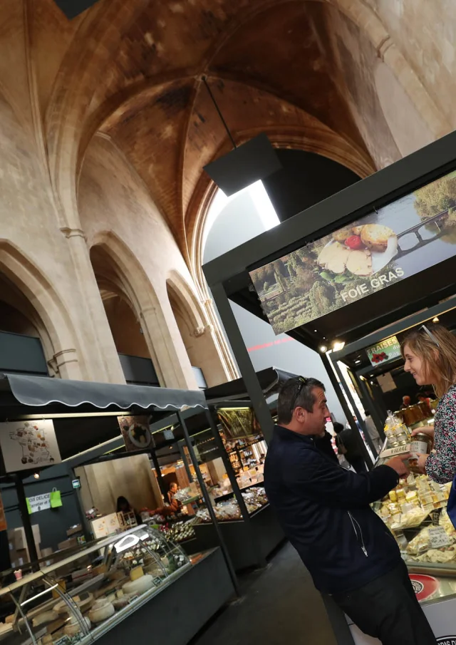 Marché couvert de Sarlat en périgord