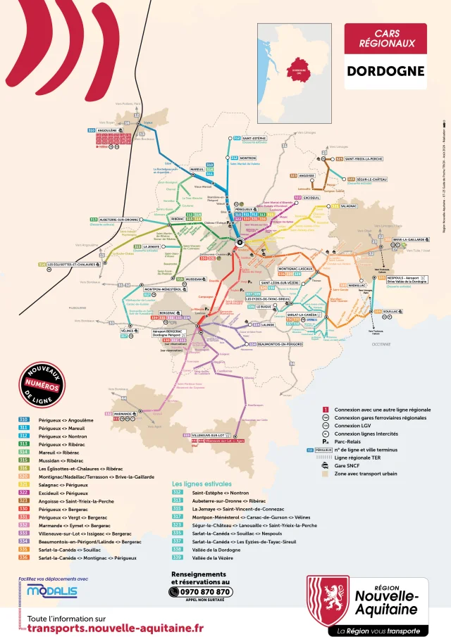 Informations Pratiques Tarifs Abonnements Plan Cars Regionaux Dordogne 7